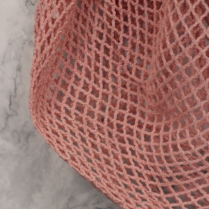 Netzbeutel aus Baumwolle - rosa