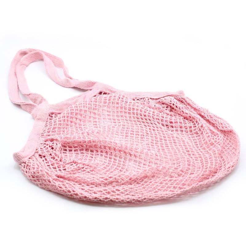 Netzbeutel aus Baumwolle - rosa