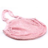 Netzbeutel aus Baumwolle - rosa