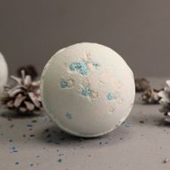 Badebombe "Schneeflocke" - Blaubeere