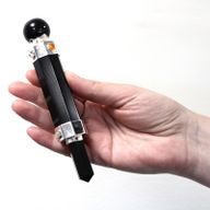 Heilstab - 12cm - schwarzer Achat
