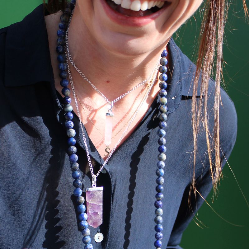 Anhänger mit Edelstein 'Klassisch' Amethyst