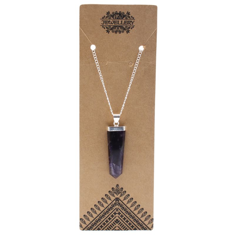 Anhänger mit Edelstein 'Stift' Amethyst