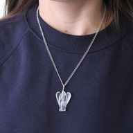 Anhänger mit Edelstein 'Wächter' Steinquarz