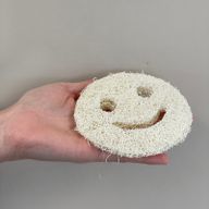 Ägyptischer Luxus Luffaschwamm 'Smiley Face'