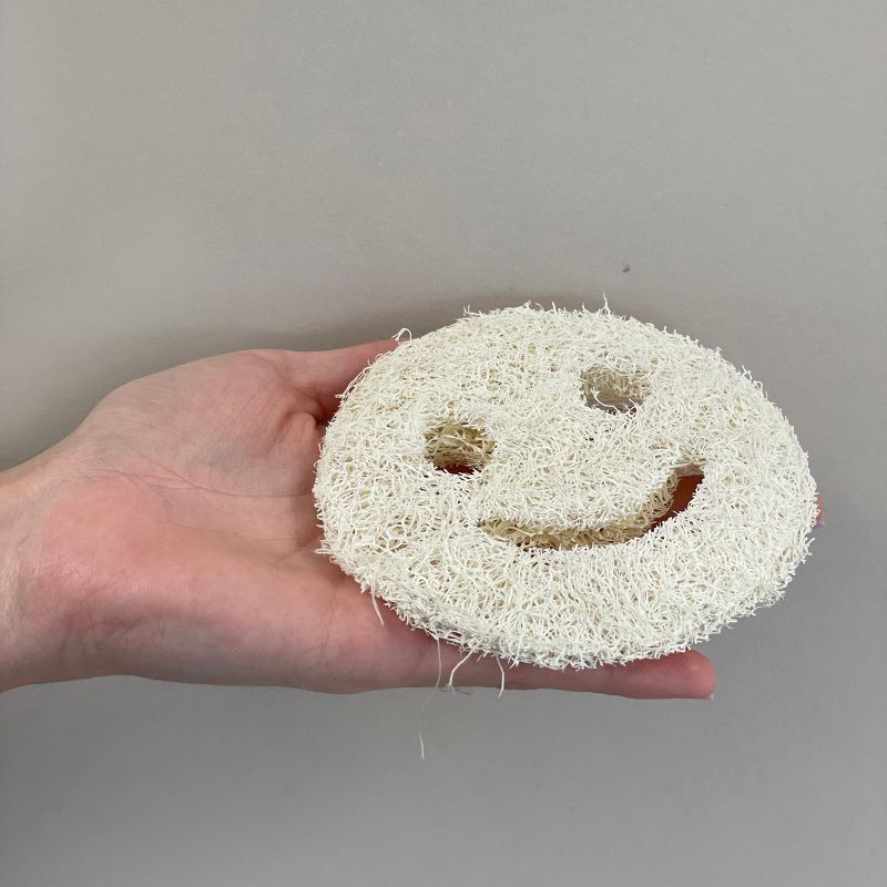 Ägyptischer Luxus Luffaschwamm 'Smiley Face'