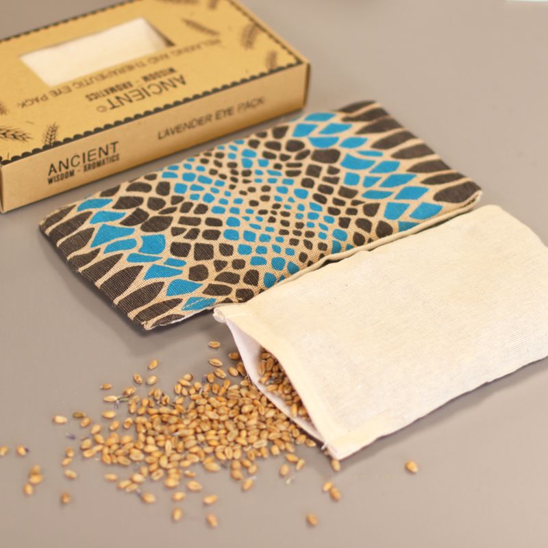 Augenkissen in Geschenkbox - Blaue Viper