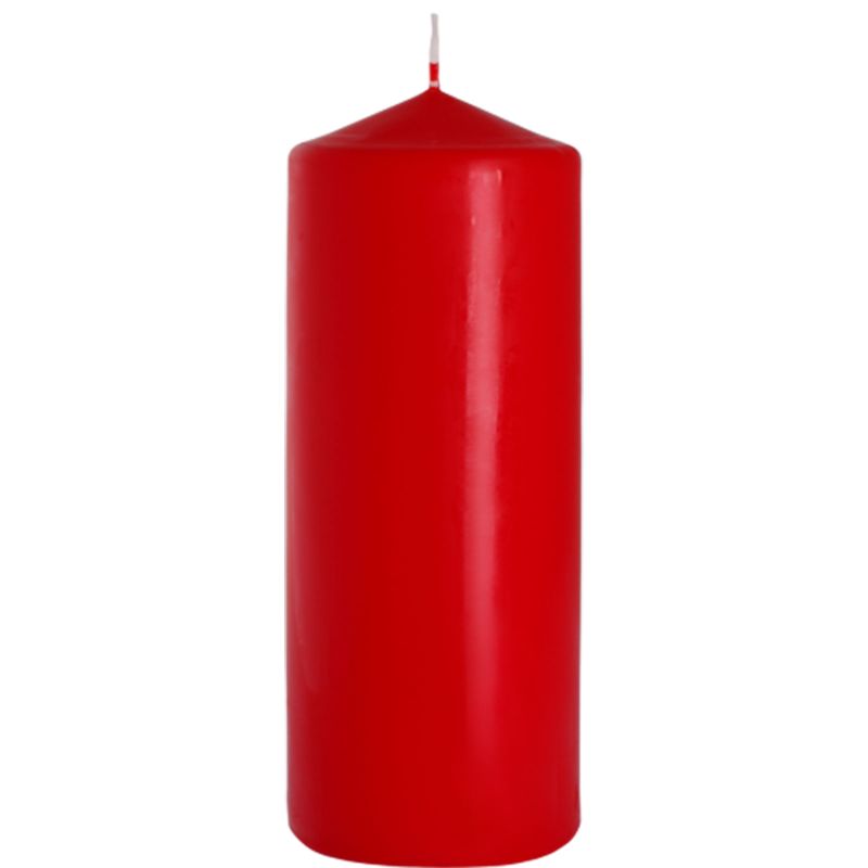 Stumpenkerzen 80x200mm - Rot