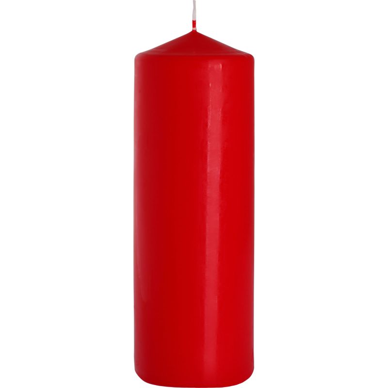 Stumpenkerzen 80x250mm - Rot