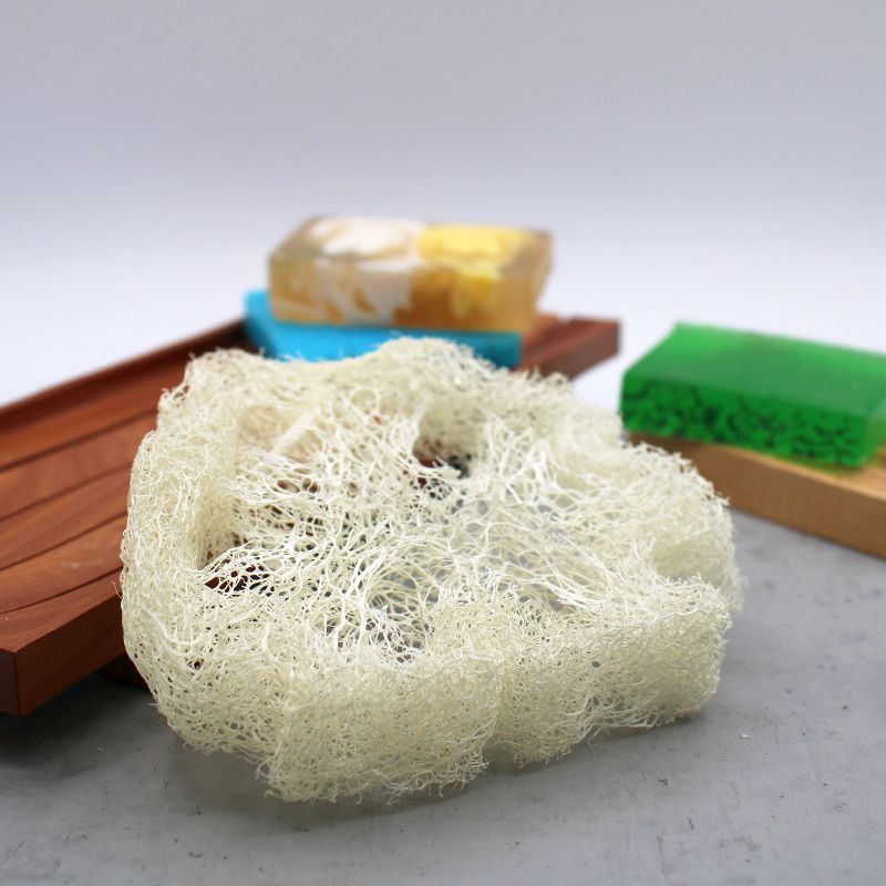Ägyptischer Luxus Luffaschwamm mit Aufhänger - nicht komprimiert - 2cm