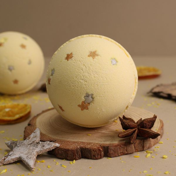 Badebombe "Weihnachtsstern" - Marzipan