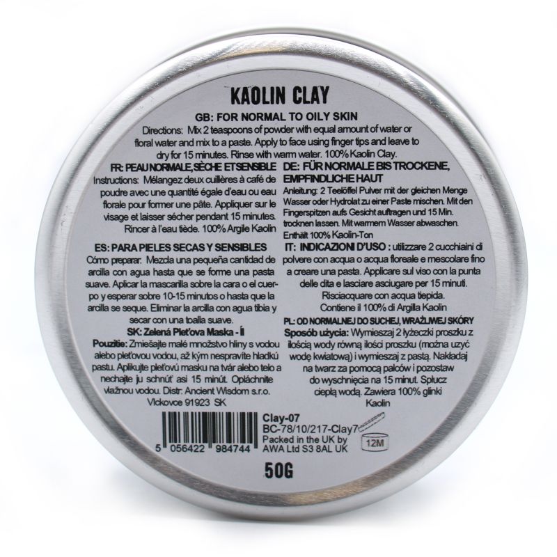 Kaolin Gesichtsmaske 50g