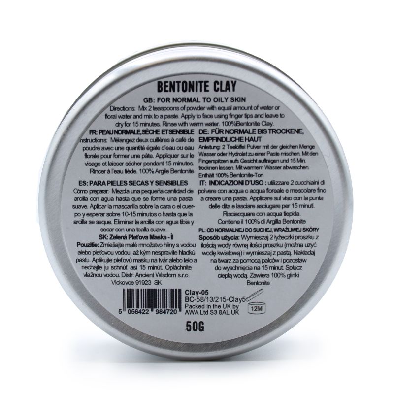 Bentonite Gesichtsmaske 80g