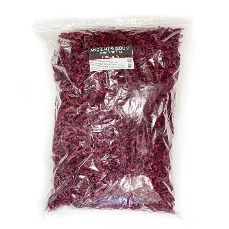 ZigZag DeLux Geschreddertes Papier - Burgund (1KG)