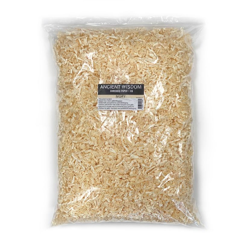 ZigZag DeLux Geschreddertes Papier - Elfenbein (1KG)