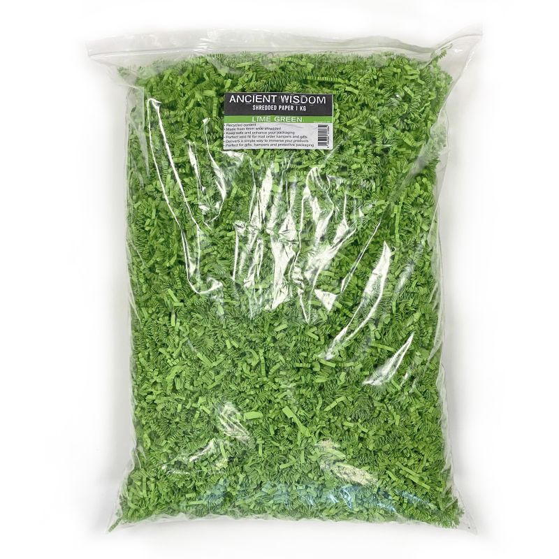 ZigZag DeLux Geschreddertes Papier - Limettengrün (1KG)