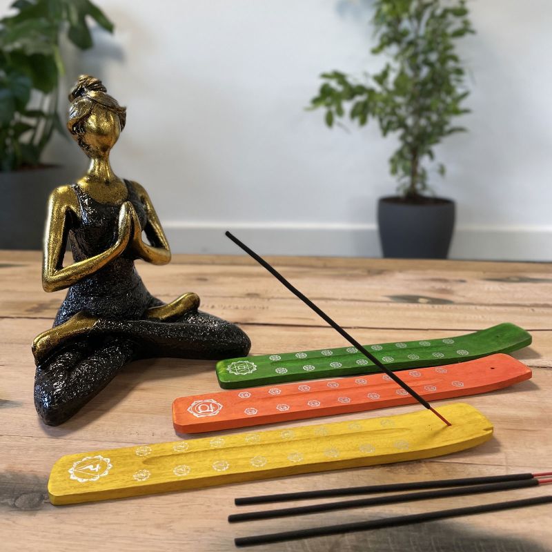 Chakra-Räucherstäbchenhalter – Set mit 7 Designs