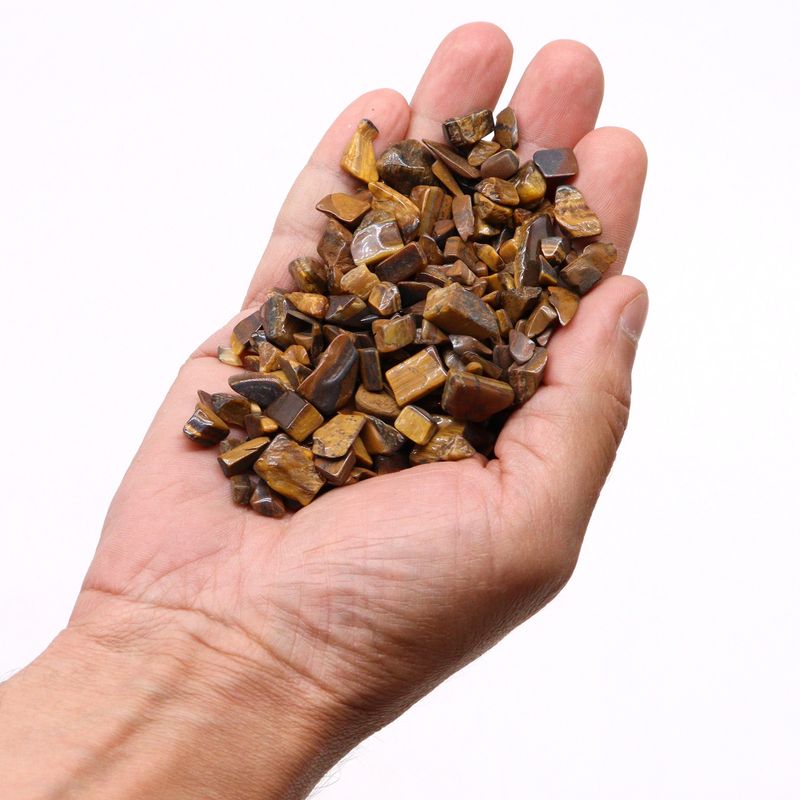 Tigerauge Edelsteinchips - 1KG