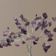 Edelsteinbaum mit Orgonitbasis – 80 Steine ​​– Amethyst