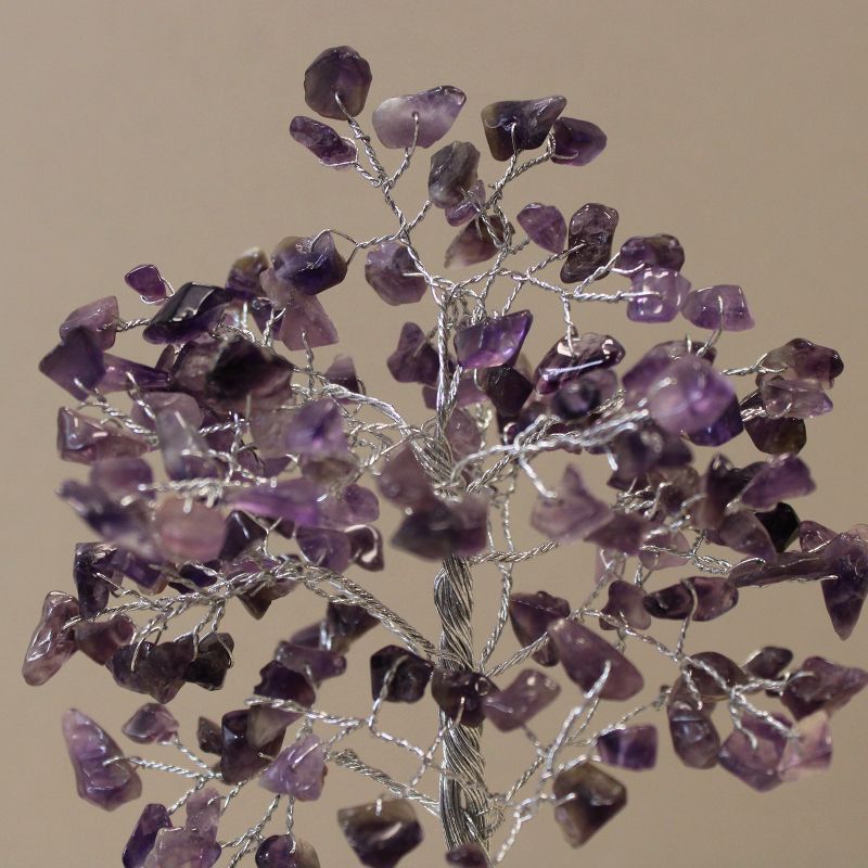Edelsteinbaum mit Orgonitbasis – 160 Steine ​​– Amethyst