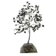 Edelsteinbaum mit Orgonitbasis – 160 Steine ​​– Moosachat