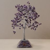 Edelsteinbaum mit Orgonitbasis – 320 Steine ​​– Amethyst