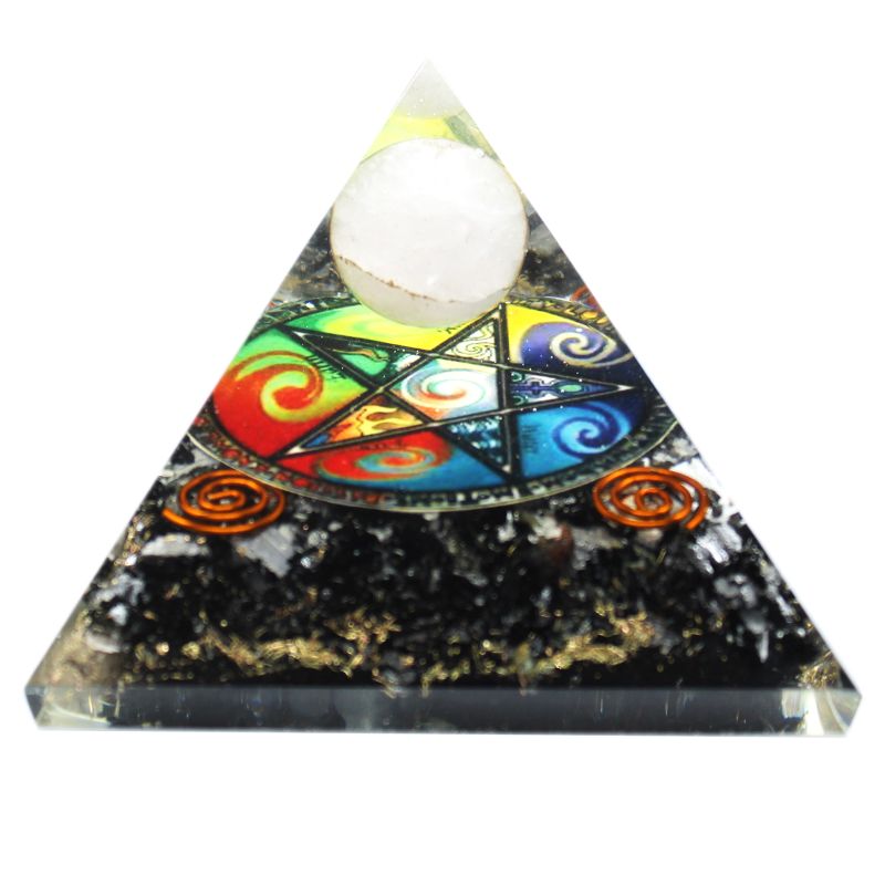 Orgonite-Pyramide - Mitternachts-Pentagon - 70mm