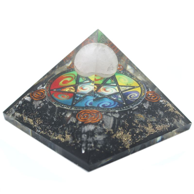Orgonite-Pyramide - Mitternachts-Pentagon - 70mm