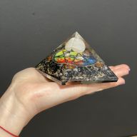 Orgonite-Pyramide - Mitternachts-Pentagon - 70mm