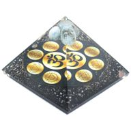 Orgonit-Pyramide - Mitternacht Om Chakra - 90mm