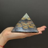 Orgonit-Pyramide - Mitternacht Om Chakra - 90mm