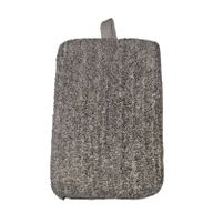Badeschwamm aus Bambus & Leinen - grau