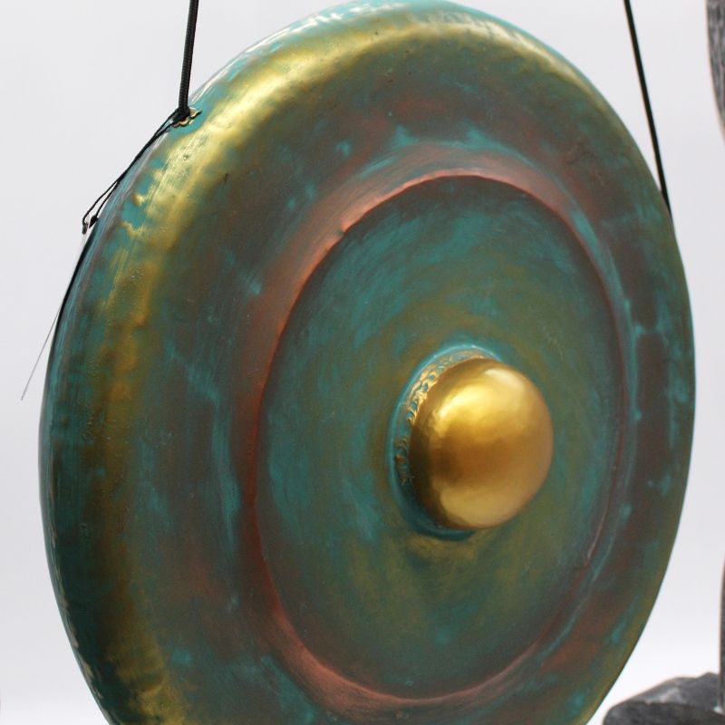 Mittlerer Meditationsgong auf Ständer - 50cm - Greenwash