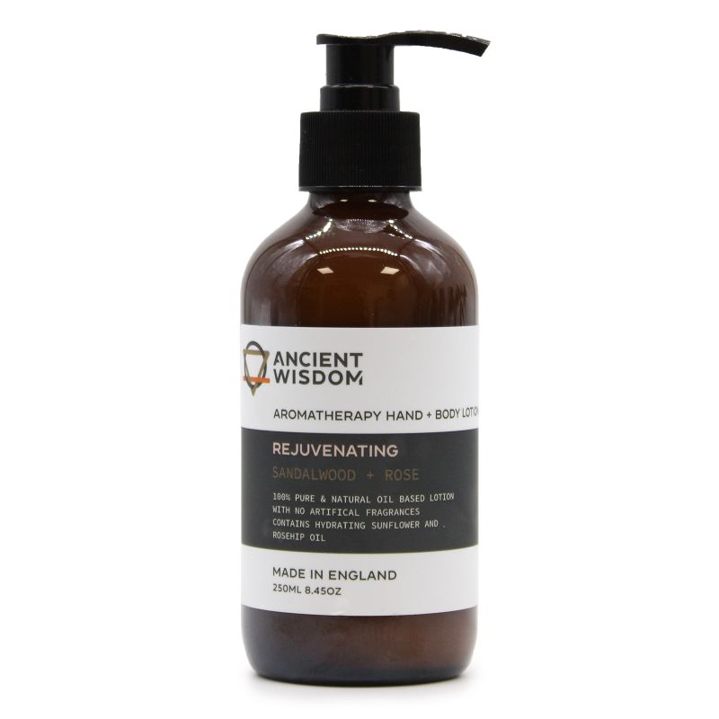 Hand- und Körperlotion mit Sandelholz und Rose 250ml