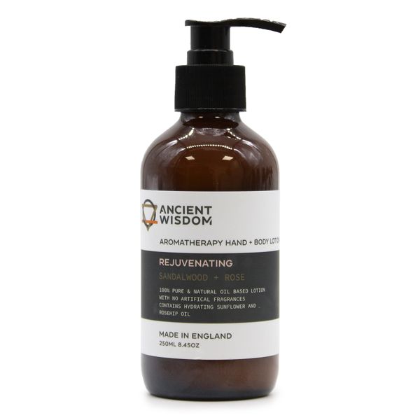 Hand- und Körperlotion mit Sandelholz und Rose 250ml