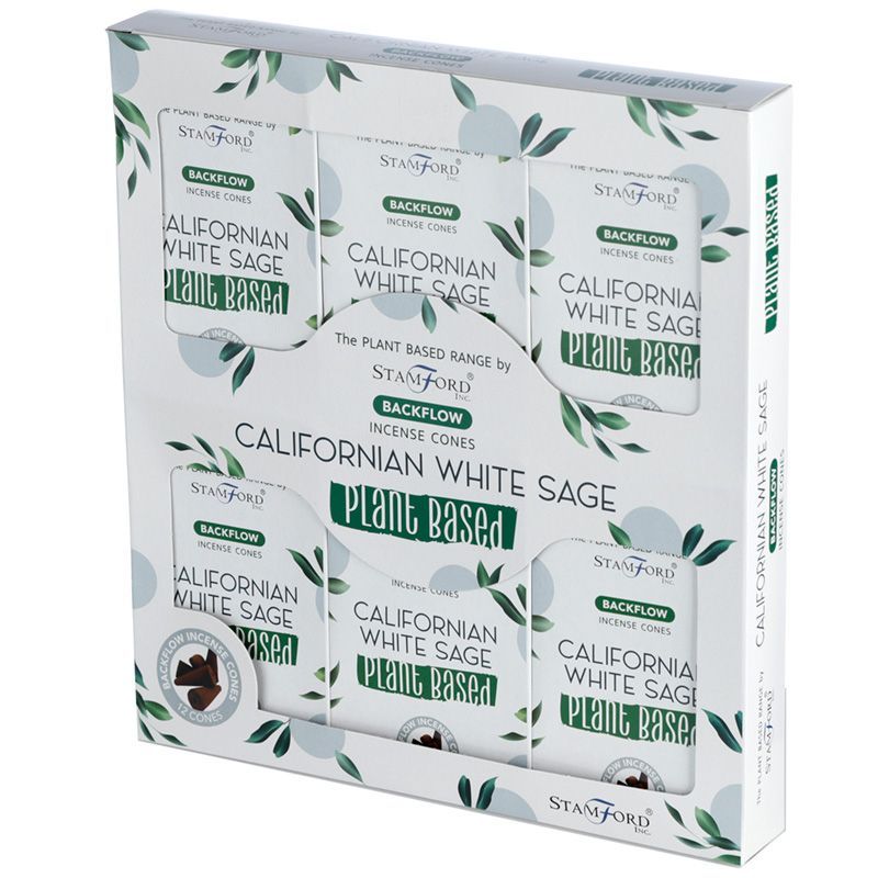 12 Backflow Räucherkegel - Californian White Sage