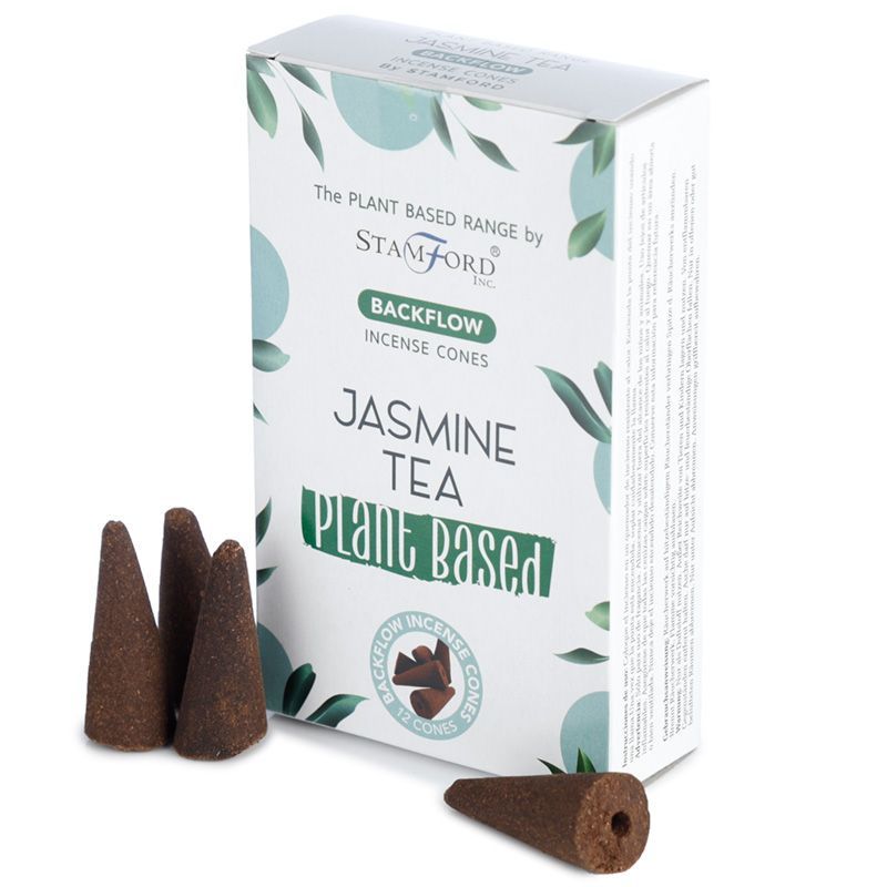 12 Backflow Räucherkegel - Jasmine Tea
