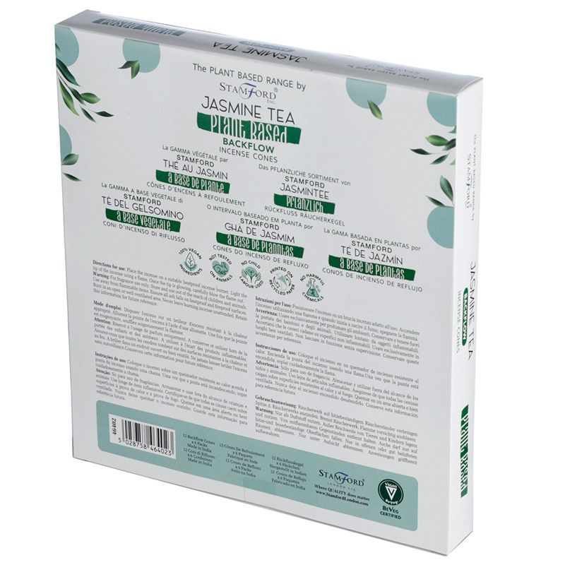 12 Backflow Räucherkegel - Jasmine Tea