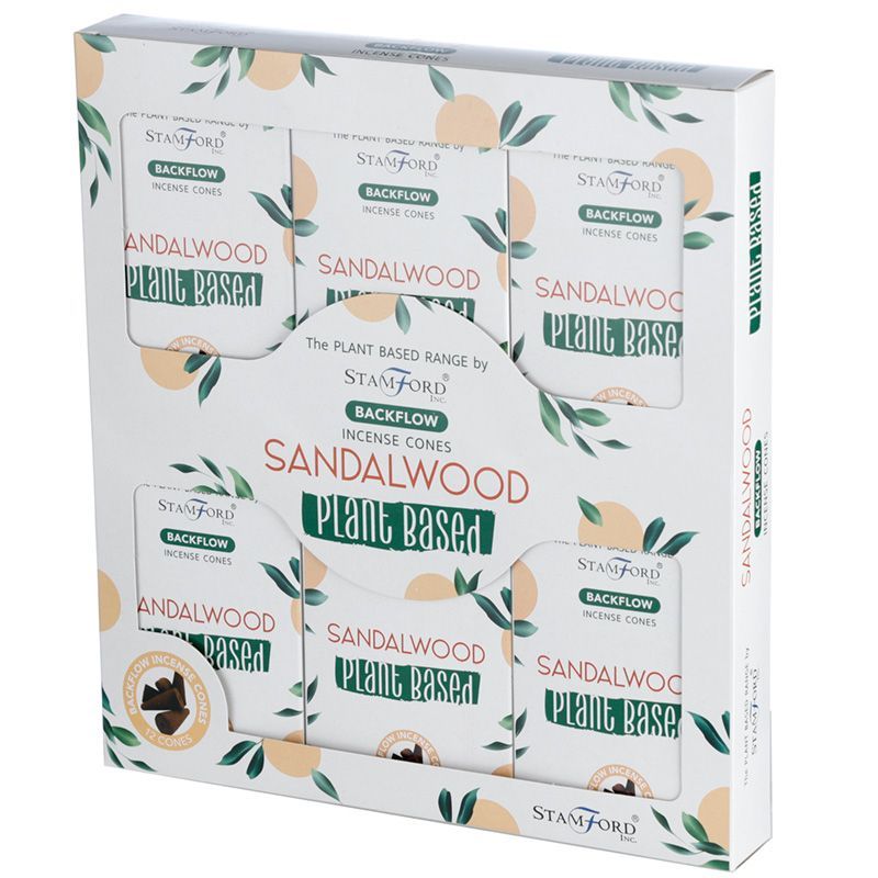 12 Backflow Räucherkegel - Sandalwood