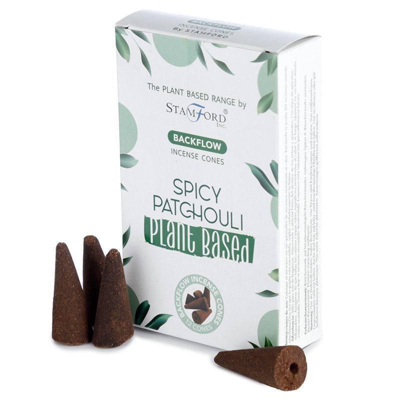 12 Backflow Räucherkegel - Spicy Patchouli