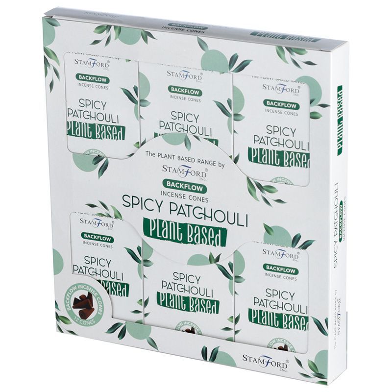 12 Backflow Räucherkegel - Spicy Patchouli