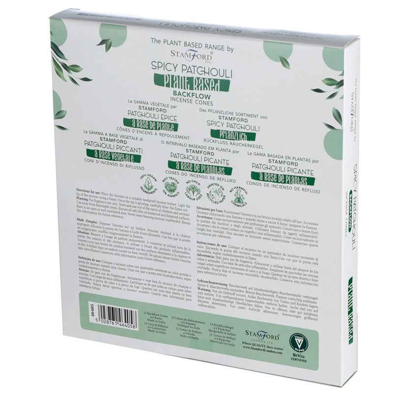 12 Backflow Räucherkegel - Spicy Patchouli