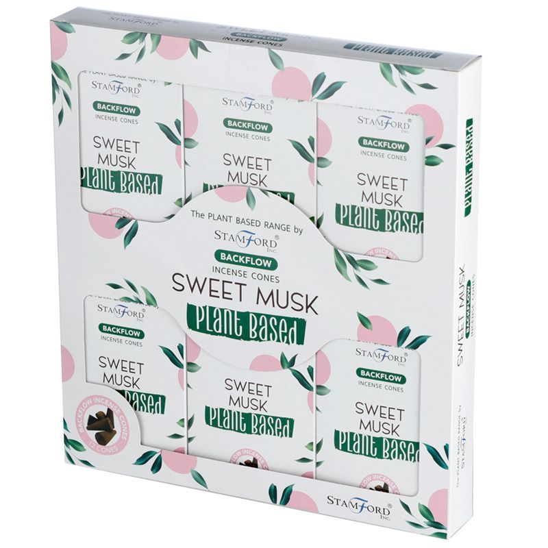12 Backflow Räucherkegel - Sweet Musk