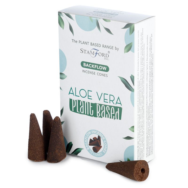 12 Backflow Räucherkegel - Aloe Vera