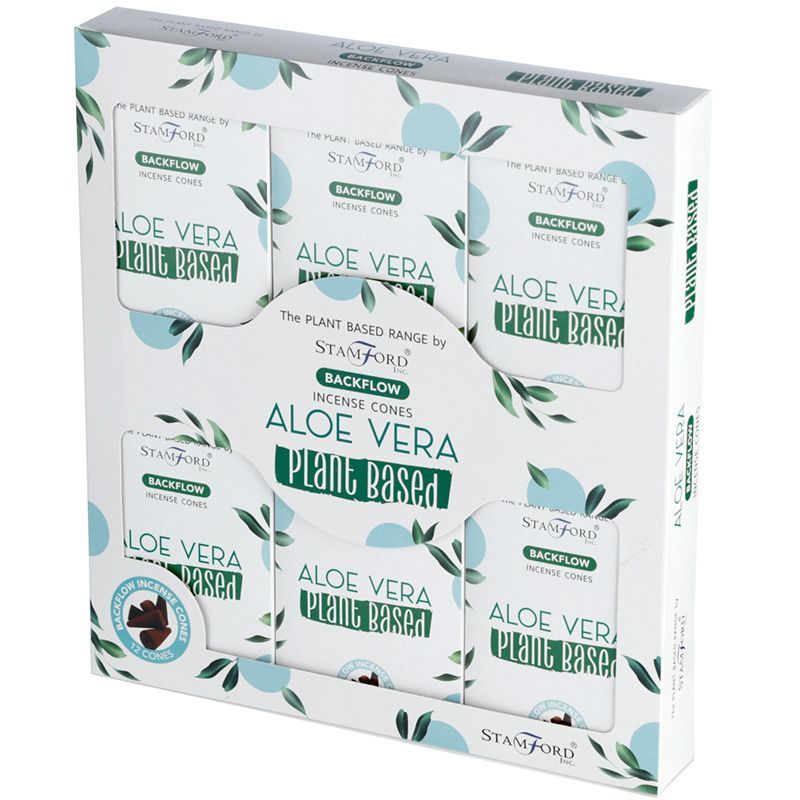 12 Backflow Räucherkegel - Aloe Vera