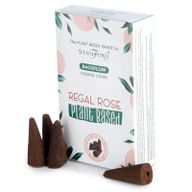 12 Backflow Räucherkegel - Regal Rose