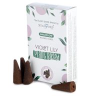 12 Backflow Räucherkegel - Violet Lilly