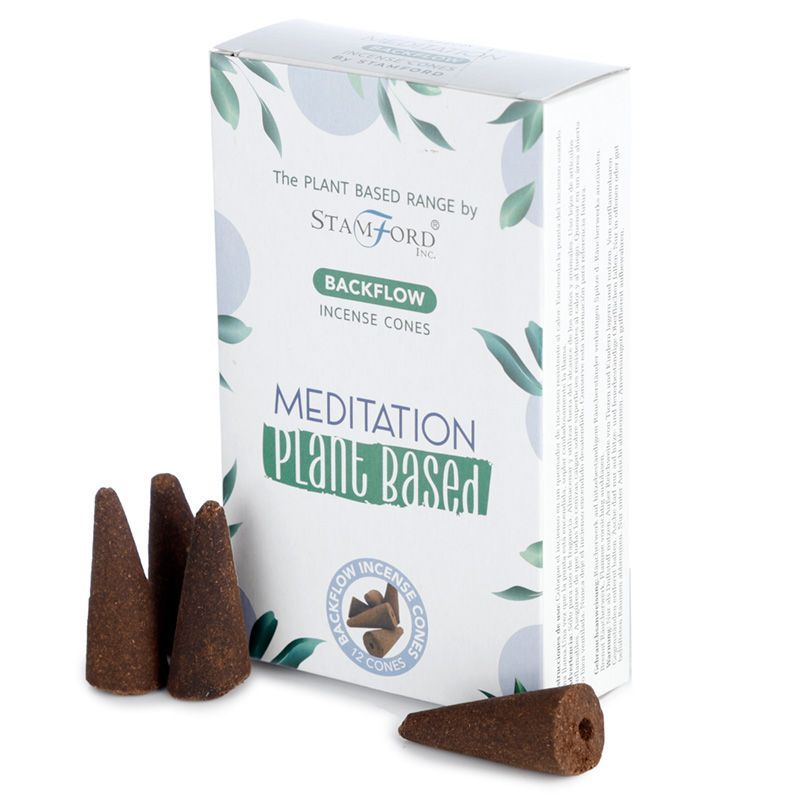 12 Backflow Räucherkegel - Meditation