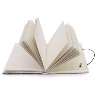 Kleines Notizbuch mit Riemen - Wellen im selben Meer