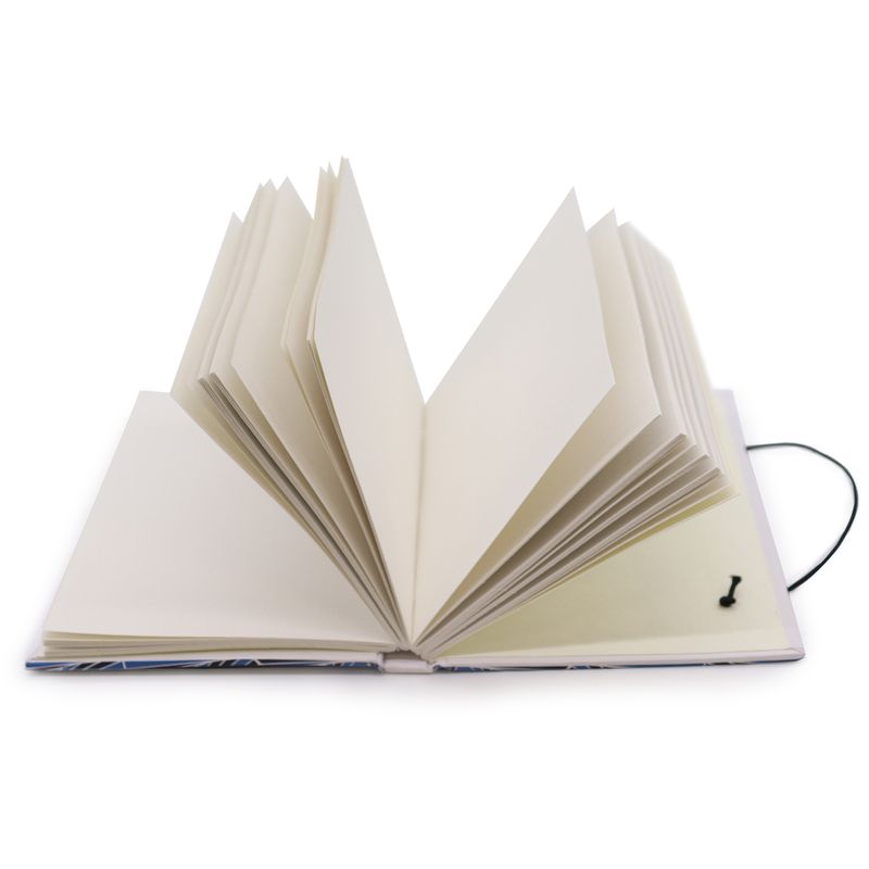 Kleines Notizbuch mit Riemen - Wellen im selben Meer